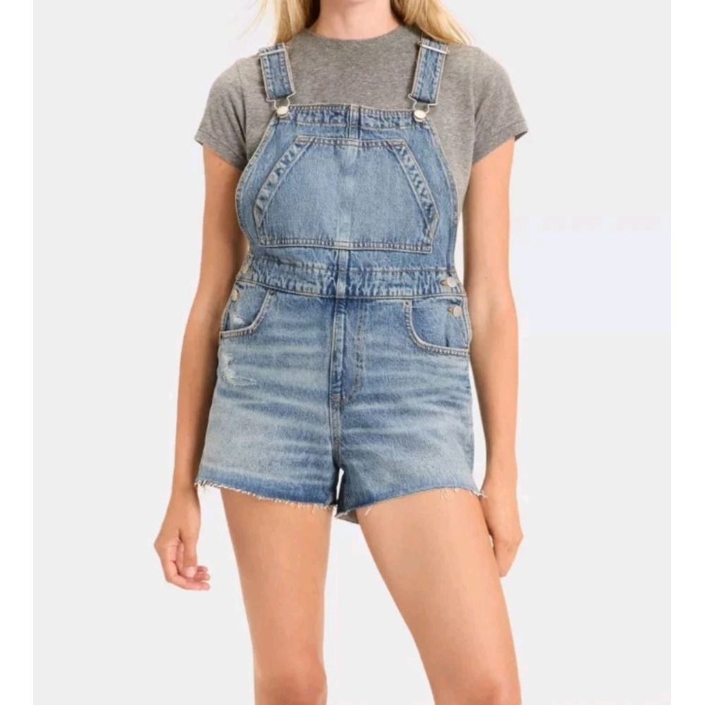 Women's Denim Shortalls - Universal Thread Medium Wash 20